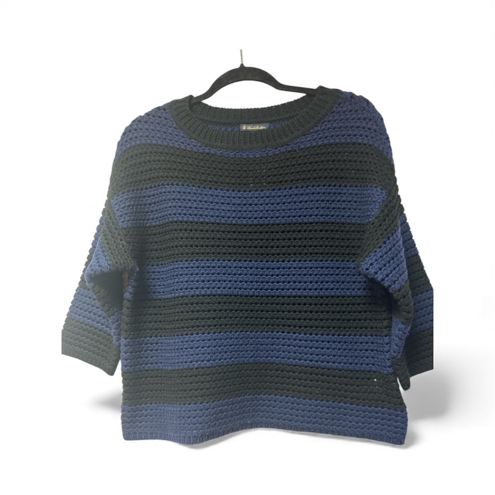 Club Room Blue and Black Striped Sweater